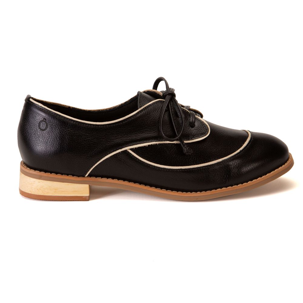 Sapato Oxford - Preto e Off White - HÍSTORIA