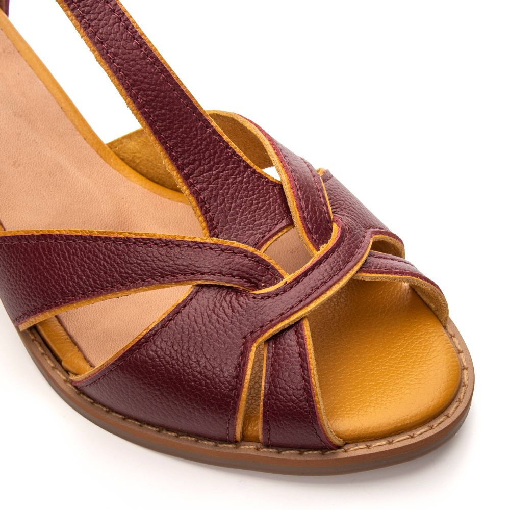 Peep Toe RetrÔ - Chilli e Mostarda - ESSÊNCIA