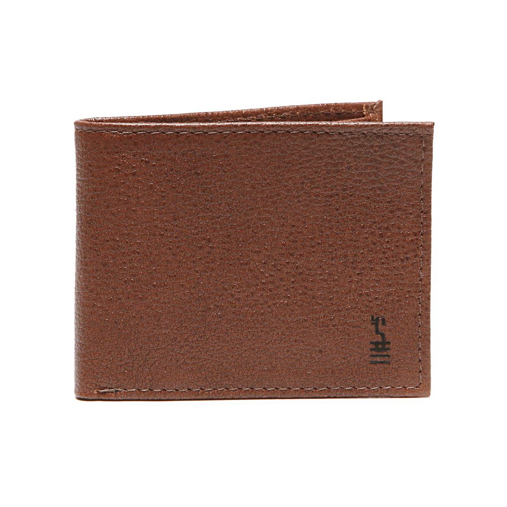 CARTEIRA MASCULINA EM COURO MARROM 