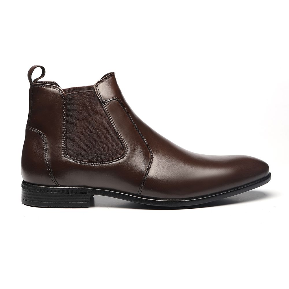 Bota Chelsea Masculina Em Couro Preto SERGIO S