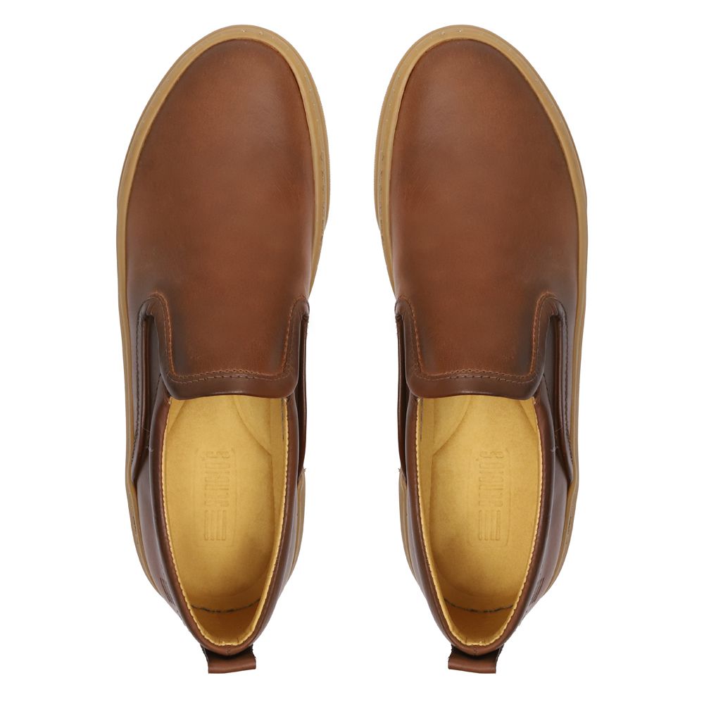 Slip on couro on sale walkabout tóquio masculino