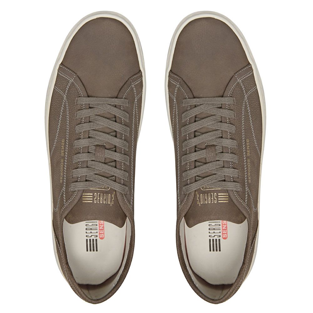 Tênis Casual Masculino De Couro Legitimo Comfort Shoes - 4051 Cinza