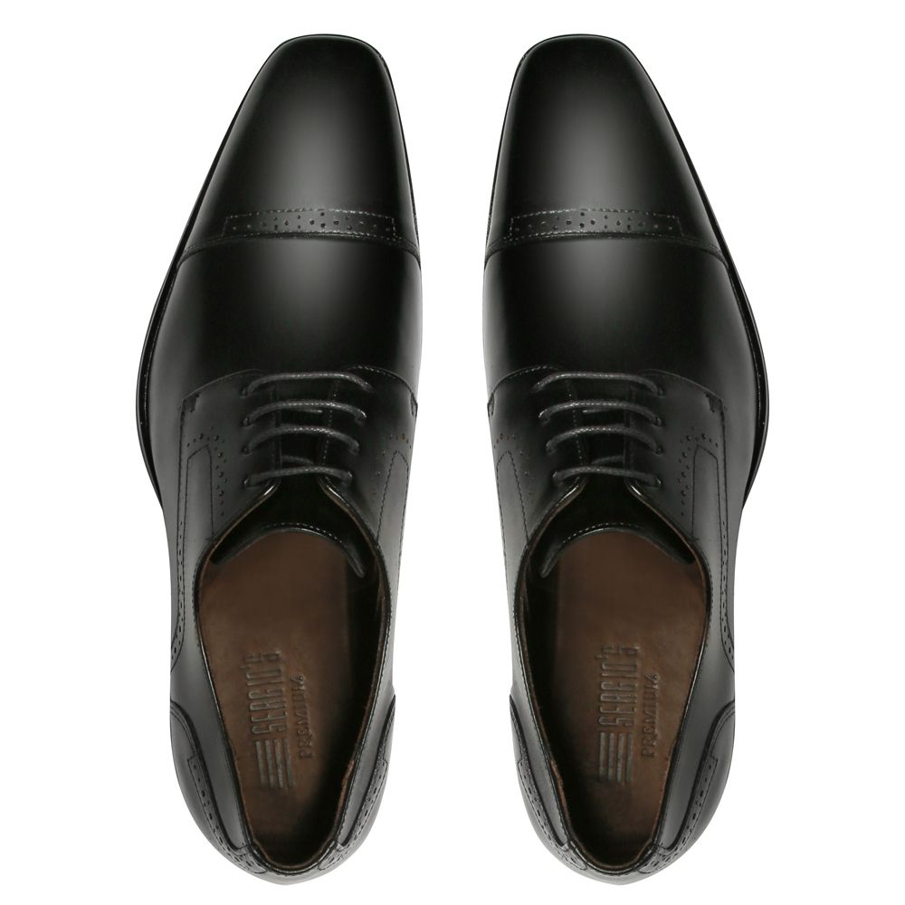 Sapato brogue masculino preto 2025