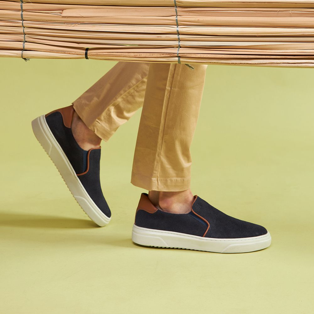 Slip on cheap masculino azul marinho
