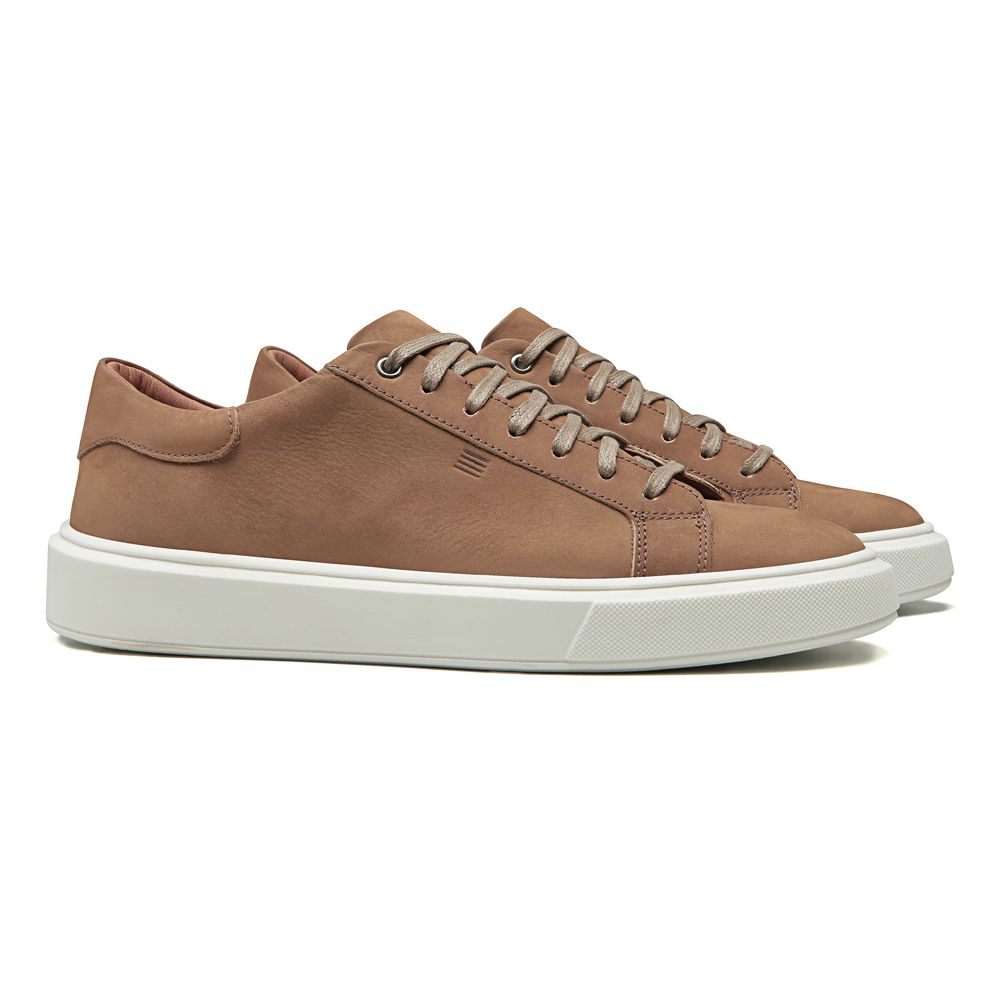 TÊNIS MASCULINO CASUAL EM COURO MARROM