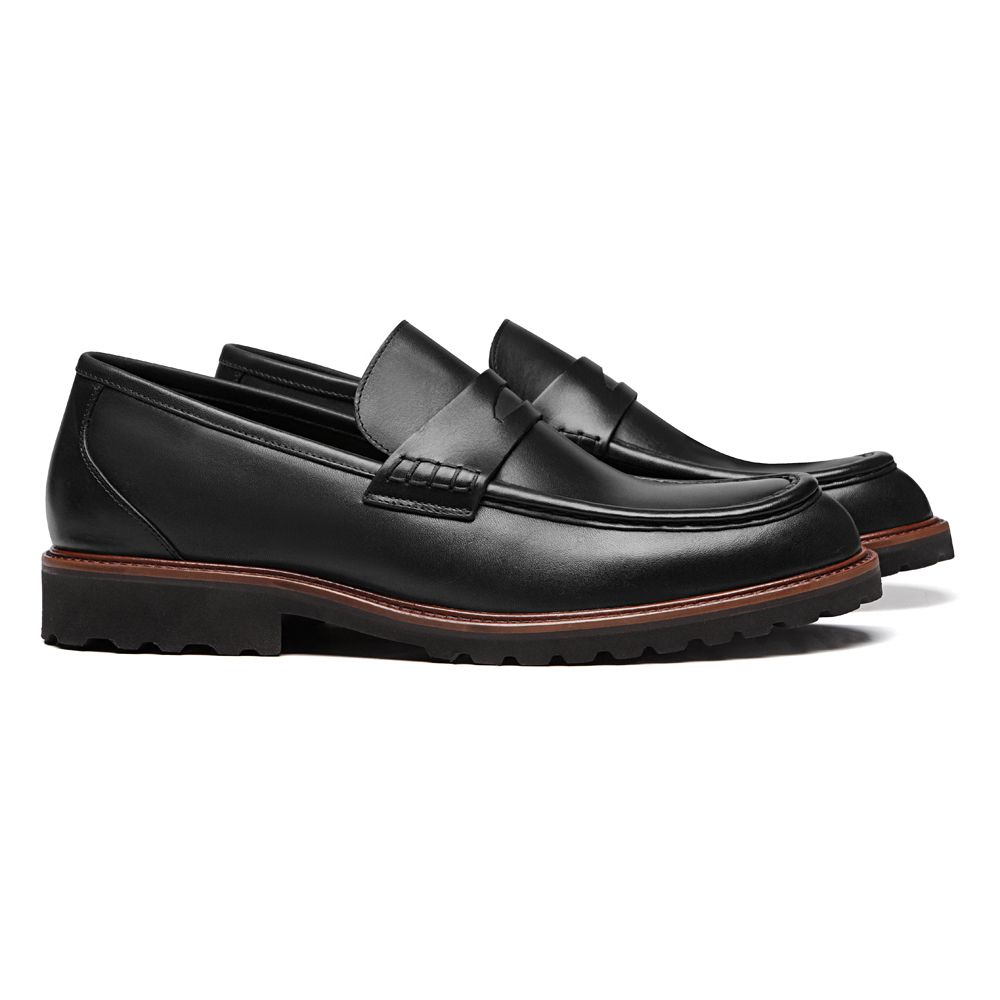 SAPATO LOAFER MASCULINO CASUAL EM COURO PRETO