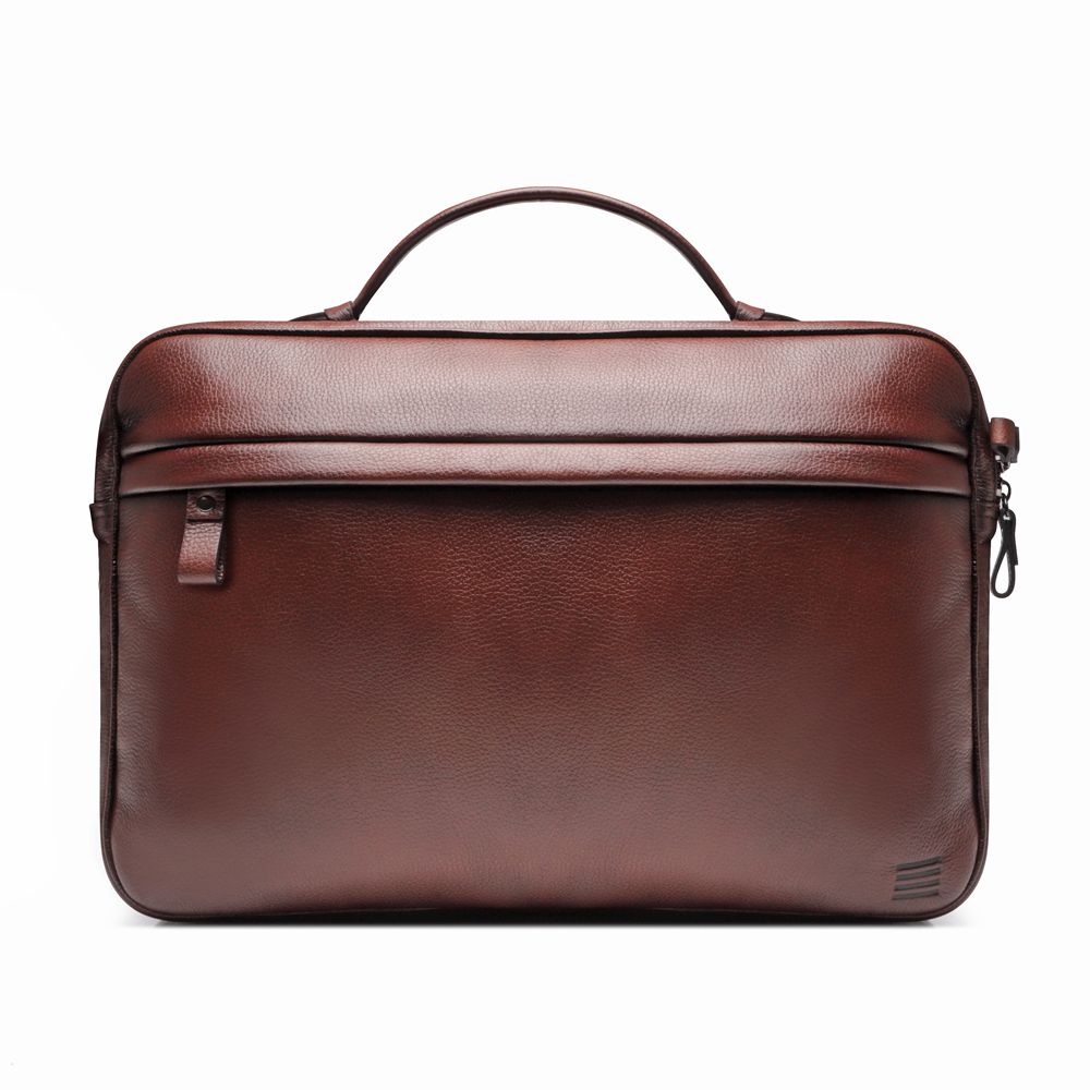 Pasta Porta Notebook Masculina Em Couro Marrom