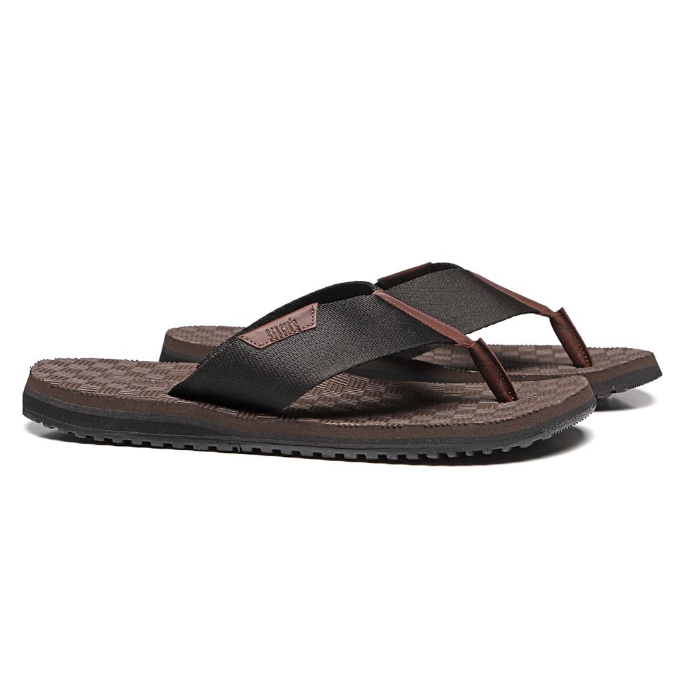 CHINELO MASCULINO CASUAL EM COURO PRETO