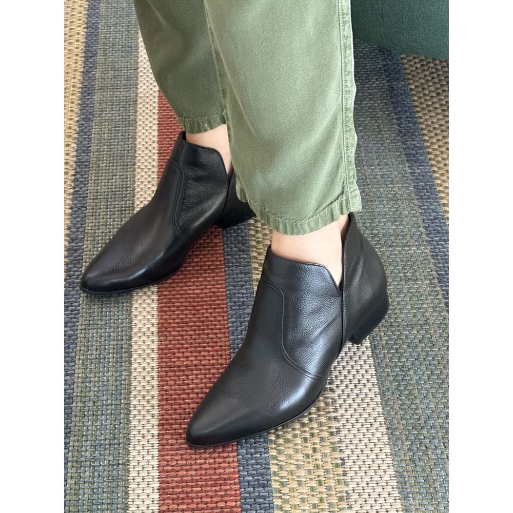 RUTE - BOTA FEMININA COURO PRETO - 0003750006 - SEVEN FOR YOU