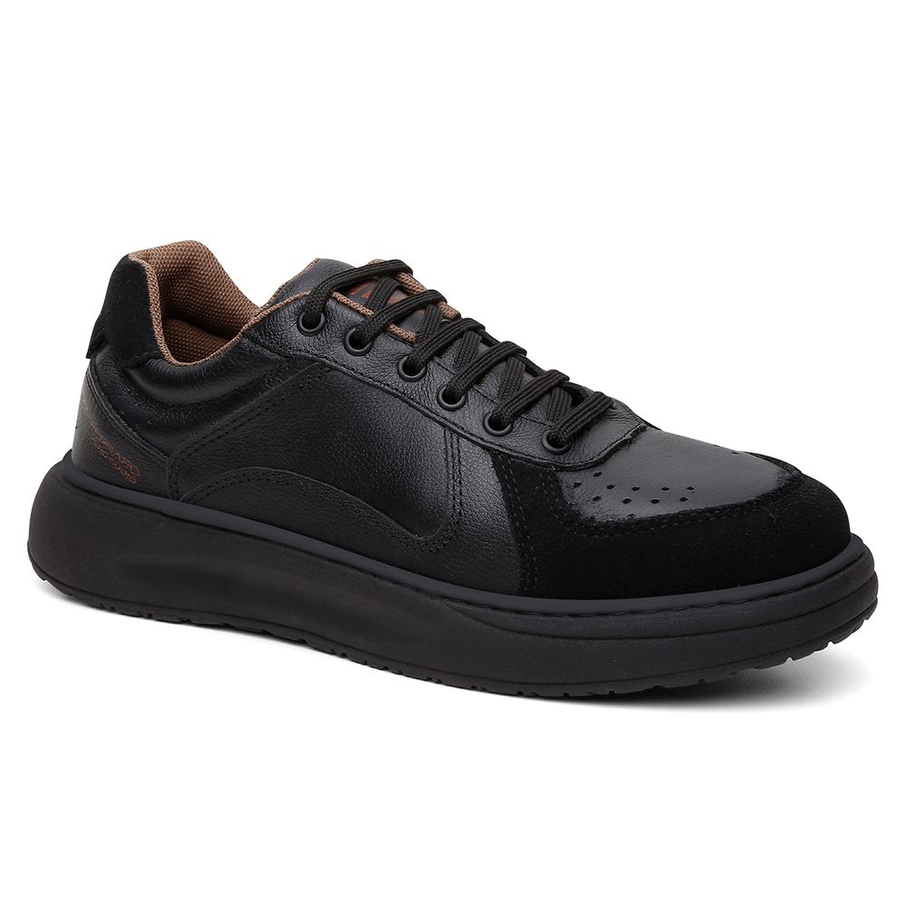 Sapatenis Firenze Couro Legitimo Solado Nuvem Ronco Ferraro | Black