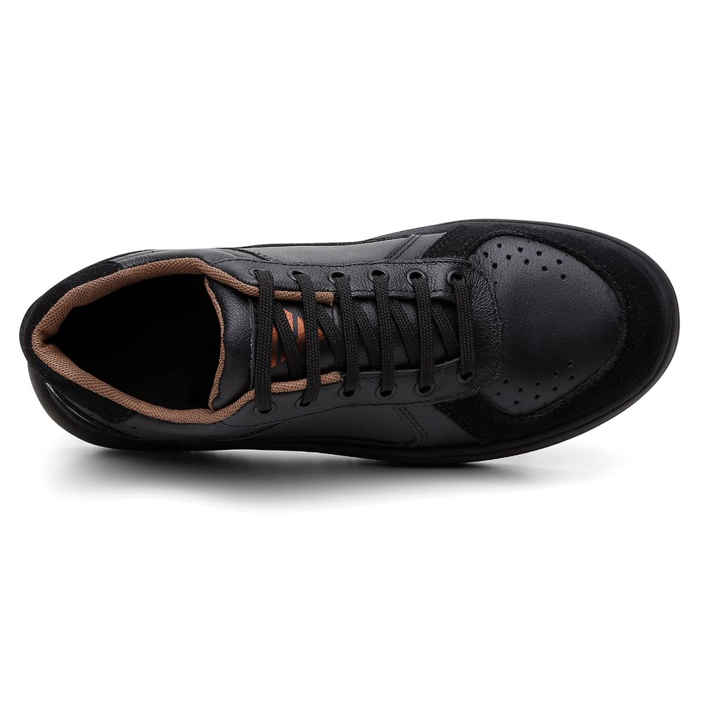 Sapatenis Firenze Couro Legitimo Solado Nuvem Ronco Ferraro | Black