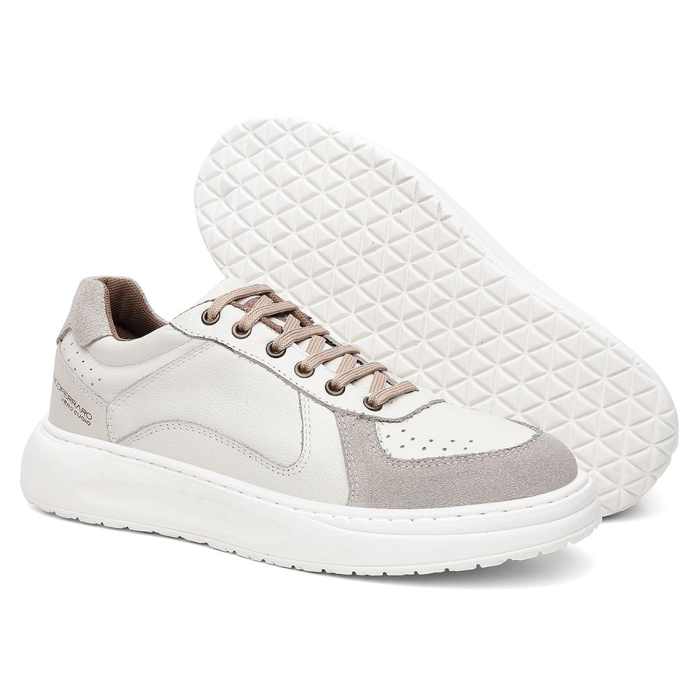 Sapatenis Firenze Couro Legitimo Solado Nuvem Ronco Ferraro | OffWhite