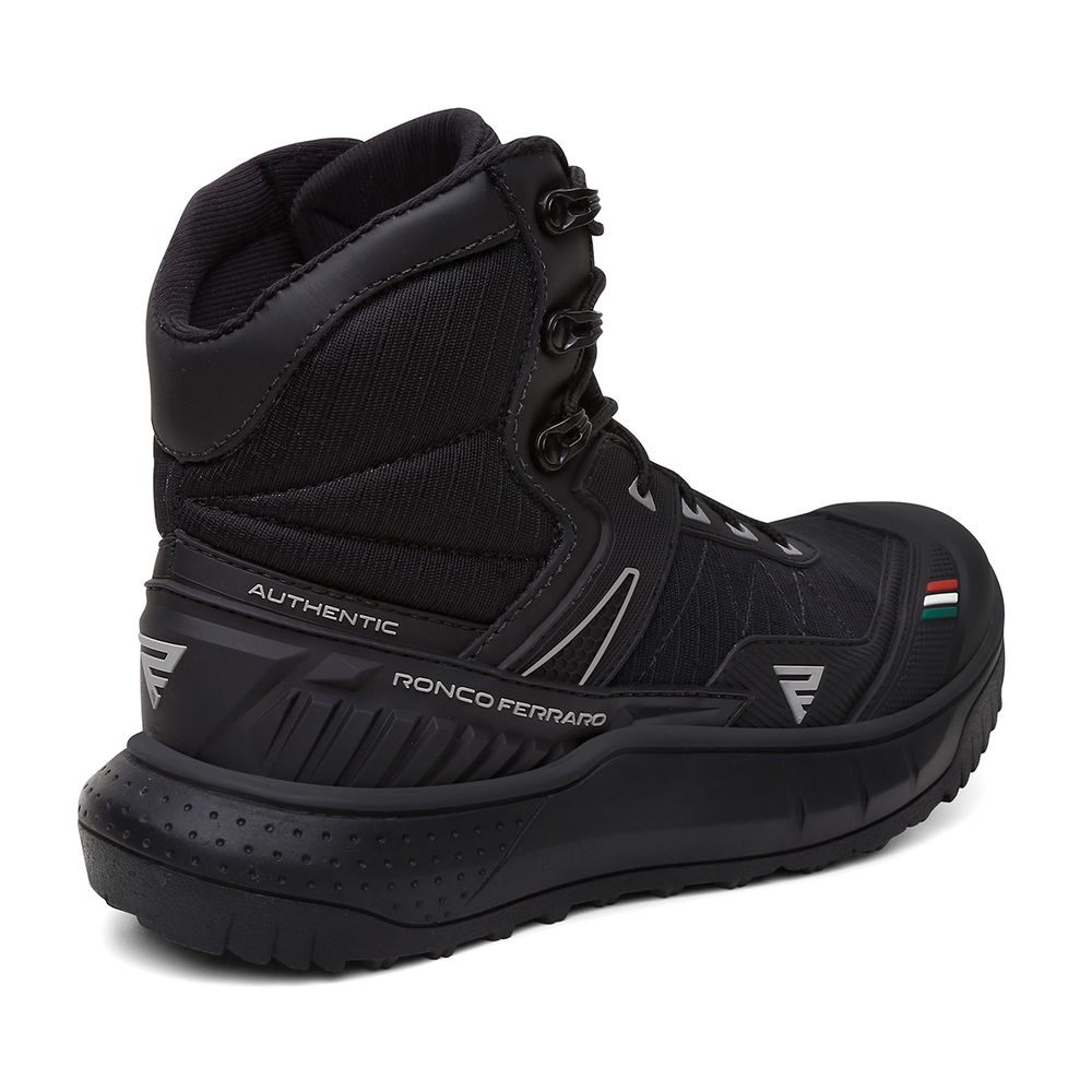 BOTA TIGRE IMPERMEAVEL BLINDAGEM DUPLA DESIGN ITALIANO -PRETO