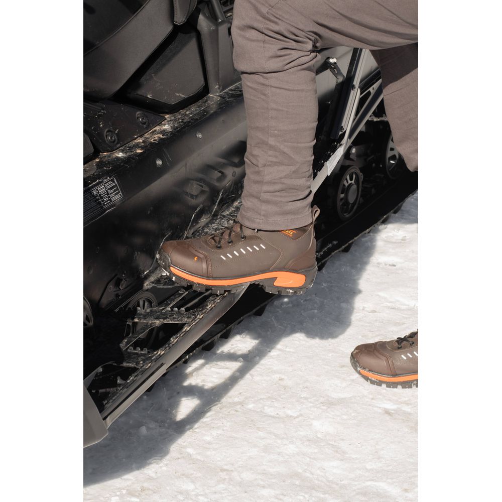 Bota Saara Cano Médio Biqueira PVC Termoplástica | Café - CA 52083