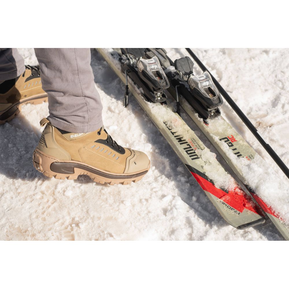 Bota Saara Cano Médio Biqueira PVC Termoplástica | Creme - CA 52083