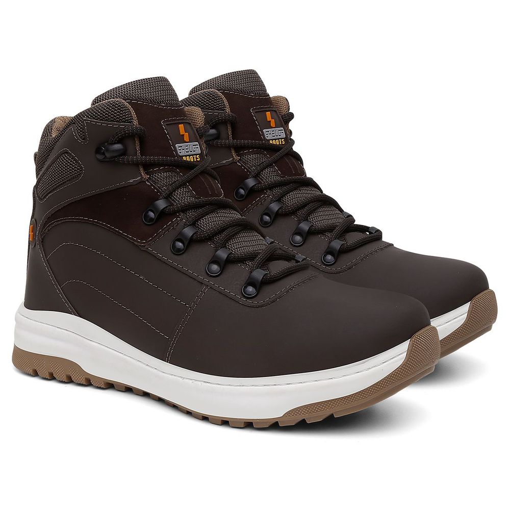 Kit Bota Style + Chinelo Basic Unissex | Café - CA 52083