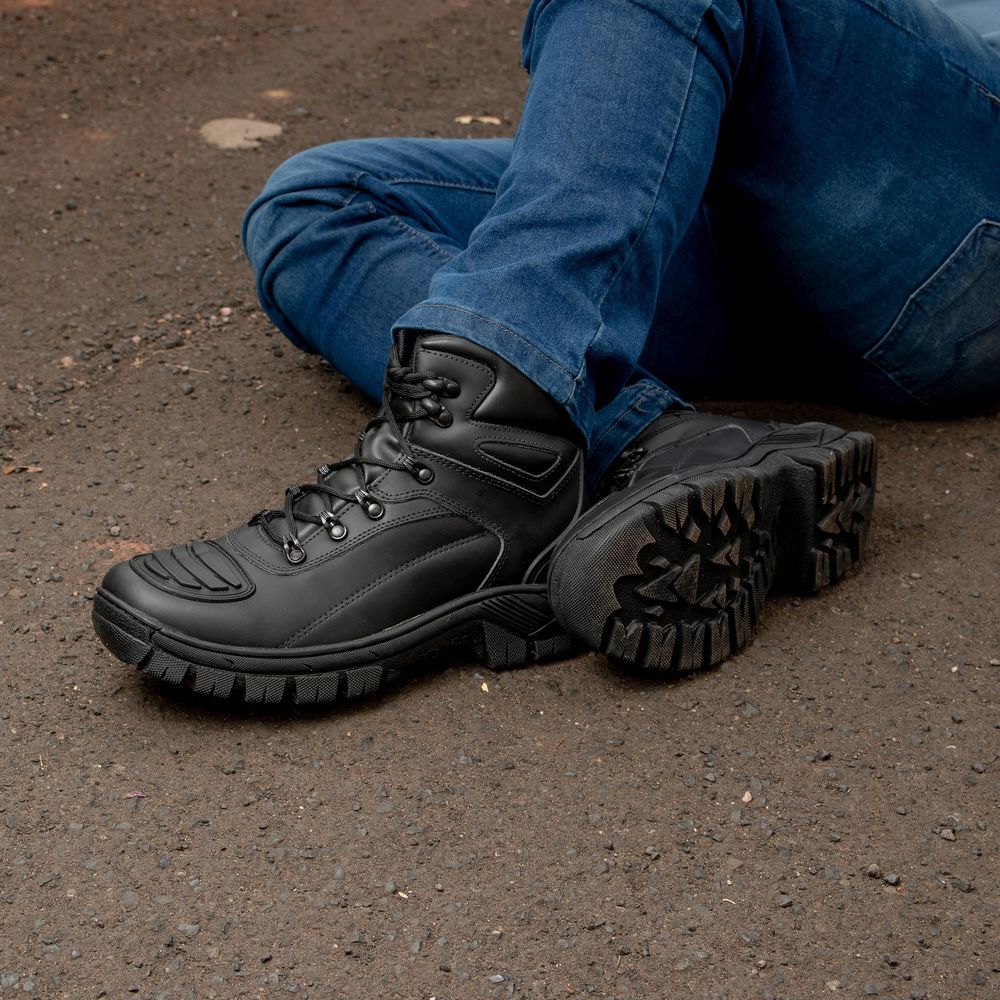 Kit Bota Militar + Luva Fit + Balaclava| Black - CA 52083