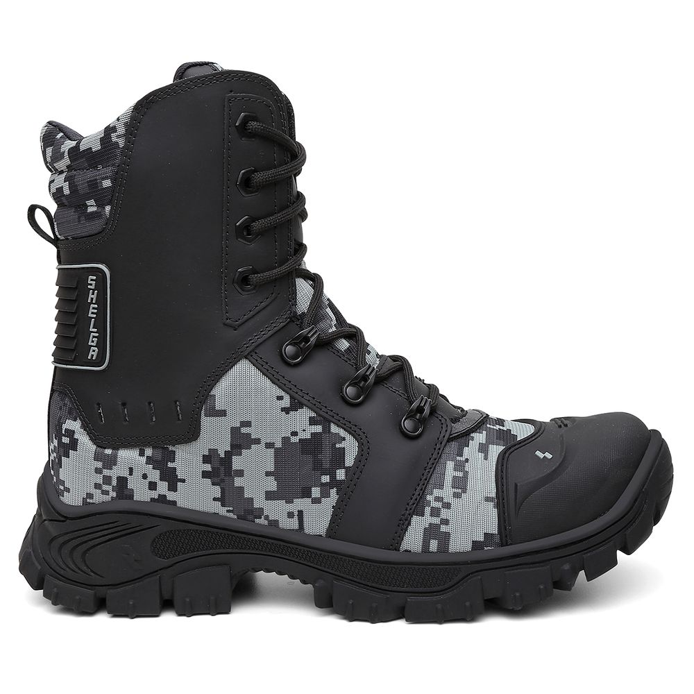 Bota Militar Tática Rota Couro Premium Biqueira PV... - Shelga Boots