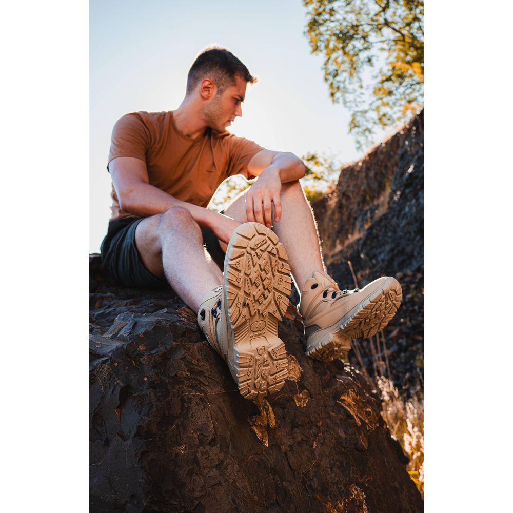 Bota Walker Cano Médio Biqueira PVC Extra Conforto | Areia - CA 52083