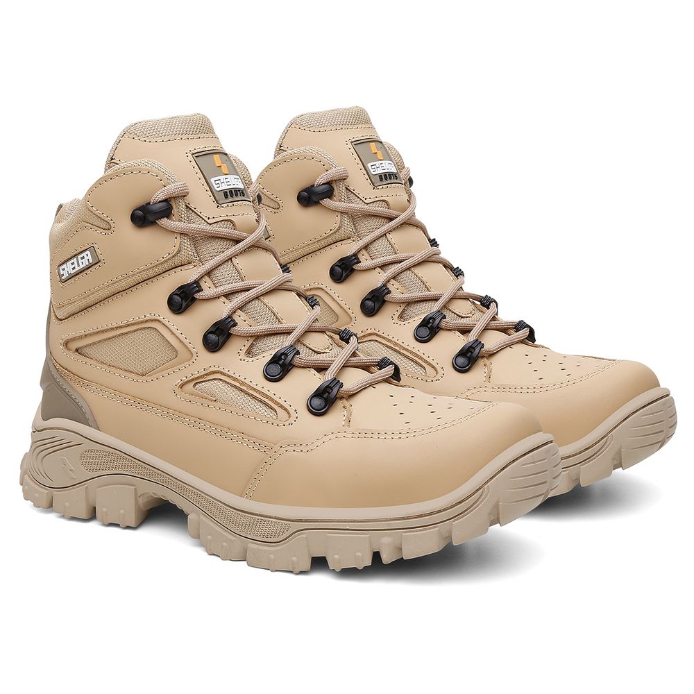 Bota Walker Cano Médio Biqueira PVC Extra Conforto | Areia - CA 52083