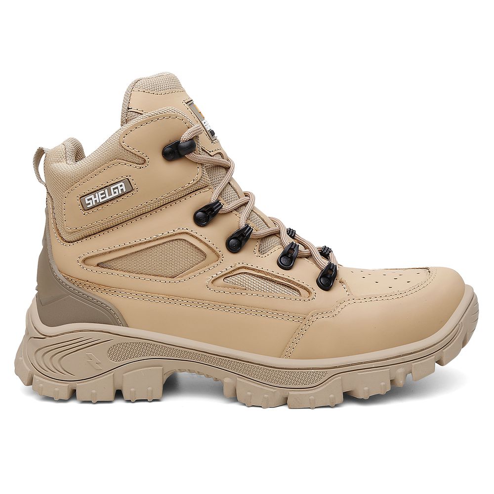 Bota Walker Cano Médio Biqueira PVC Extra Conforto | Areia - CA 52083