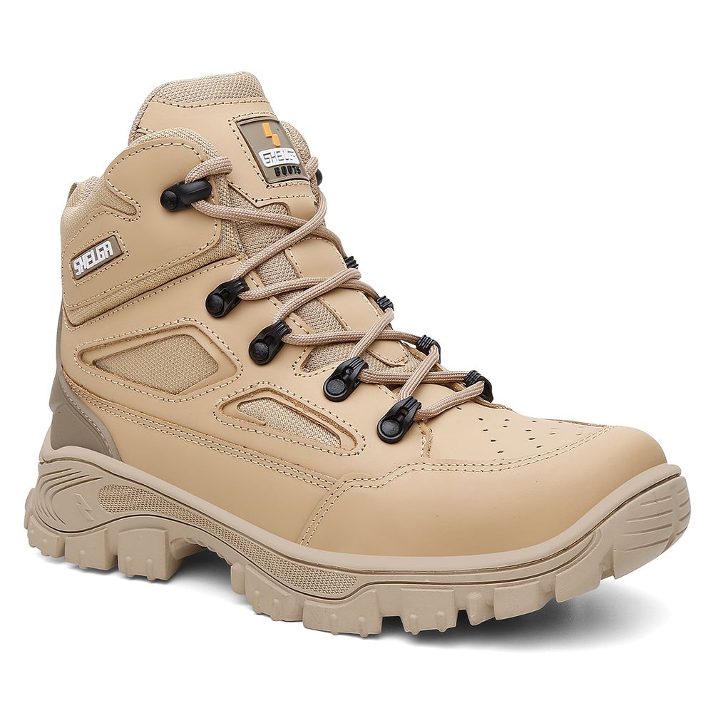 Bota Walker Cano Médio Biqueira PVC Extra Conforto | Areia - CA 52083
