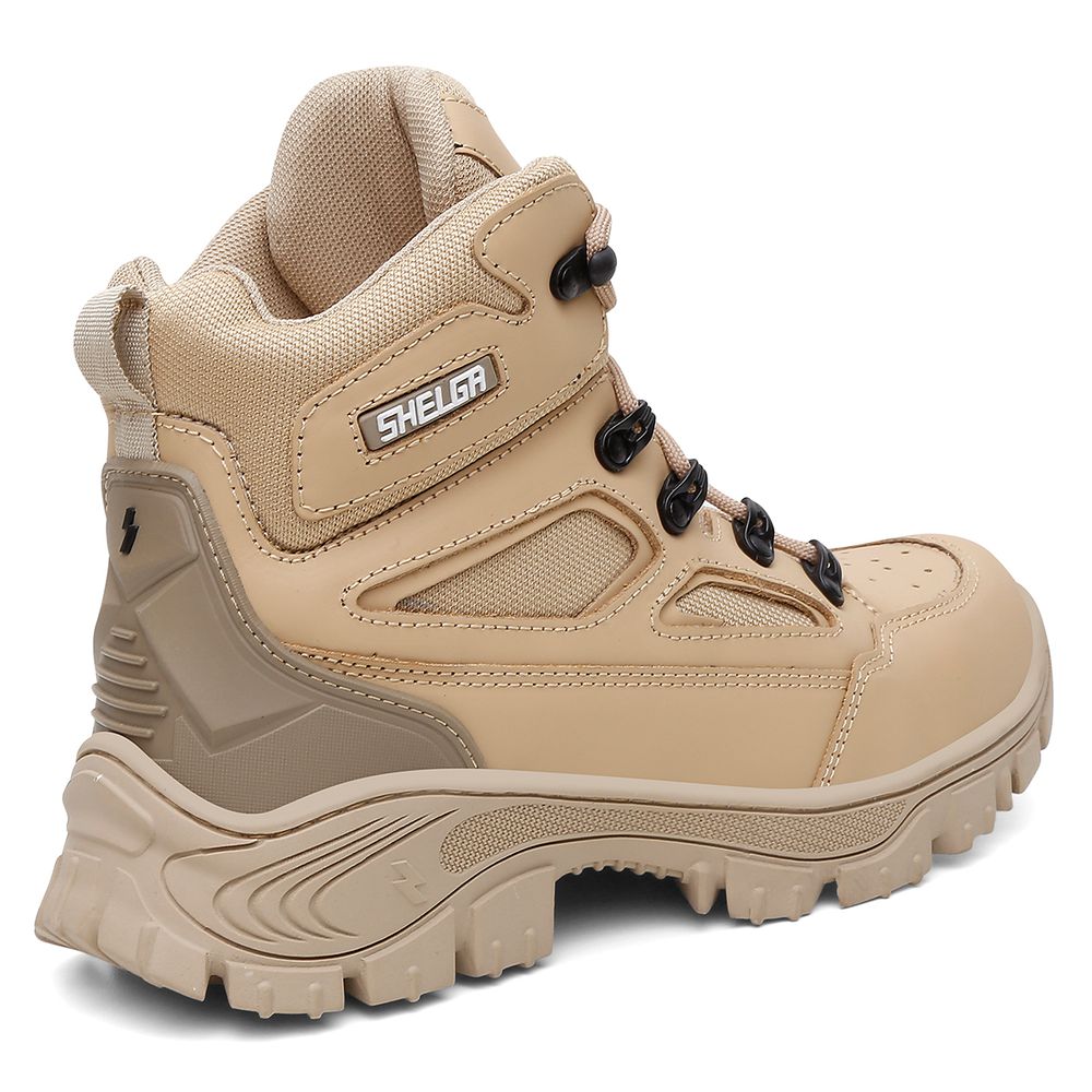 Bota Walker Cano Médio Biqueira PVC Extra Conforto | Areia - CA 52083
