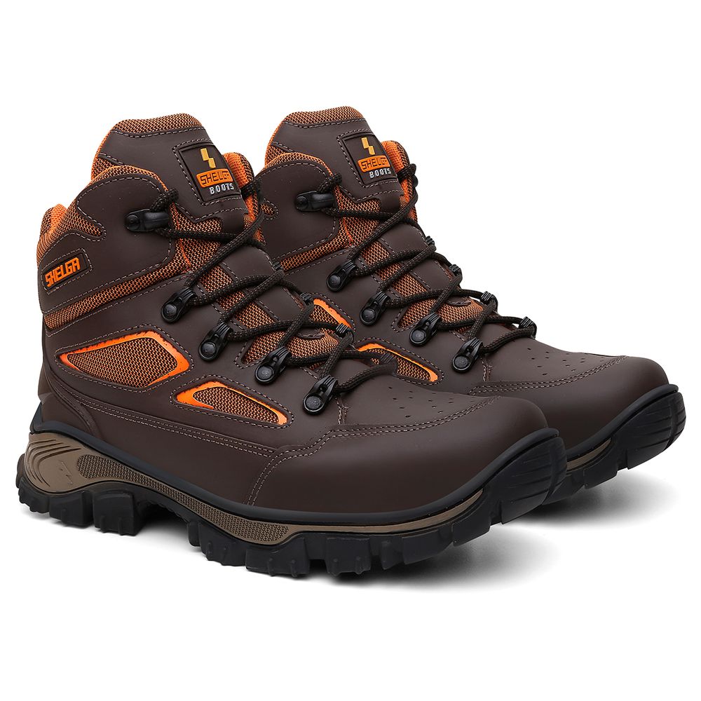 Bota Walker Cano Médio Biqueira PVC Extra Conforto | Café - CA 52083