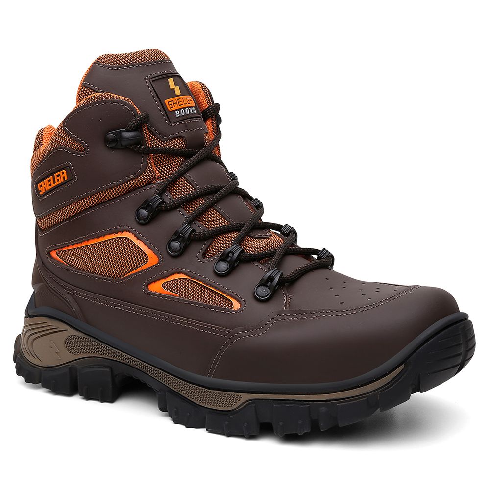 Bota Walker Cano Médio Biqueira PVC Extra Conforto | Café - CA 52083