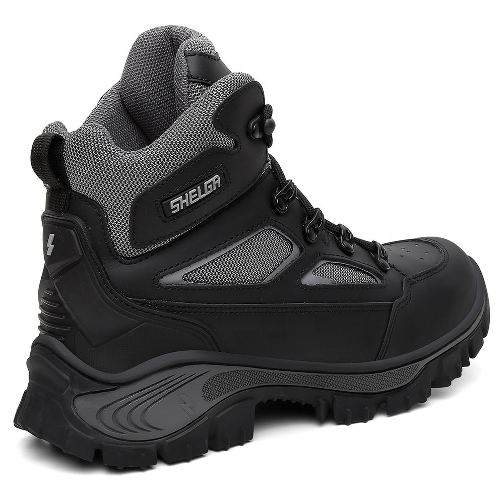 Bota Walker Cano Médio Biqueira PVC Extra Conforto | Preto - CA 52083