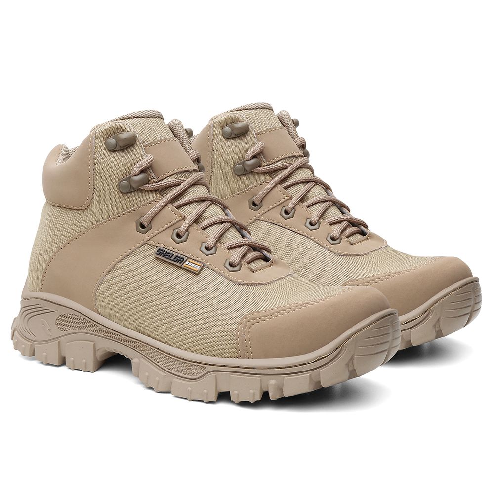 Bota Thor Cano Médio Biqueira PVC | Areia - CA 52083