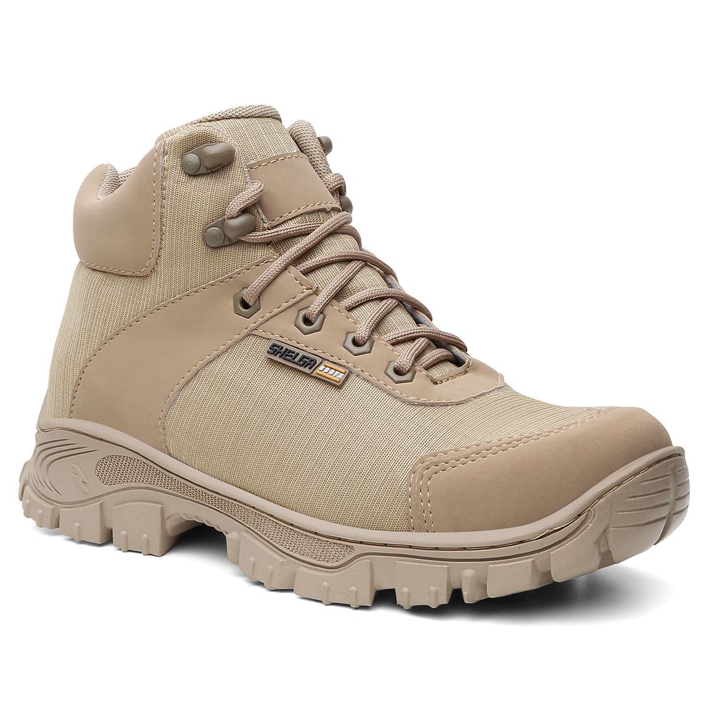 Bota Thor Cano Médio Biqueira PVC | Areia - CA 52083