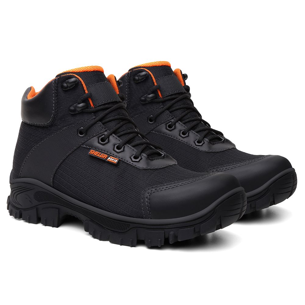 Bota Thor Cano Médio Biqueira PVC | Laranja - CA 52083