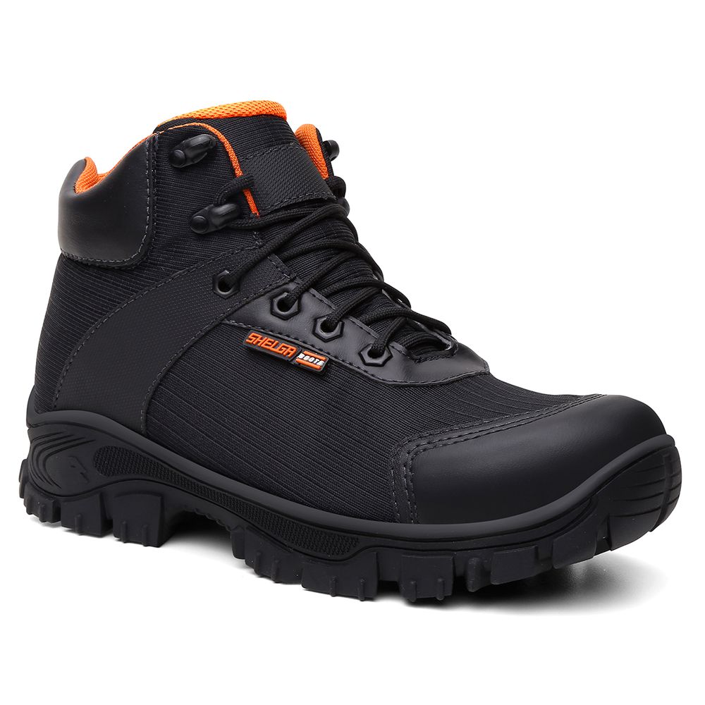 Bota Thor Cano Médio Biqueira PVC | Laranja - CA 52083