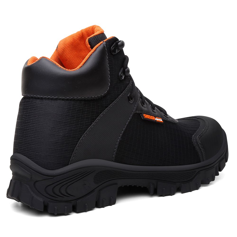 Bota Thor Cano Médio Biqueira PVC | Laranja - CA 52083