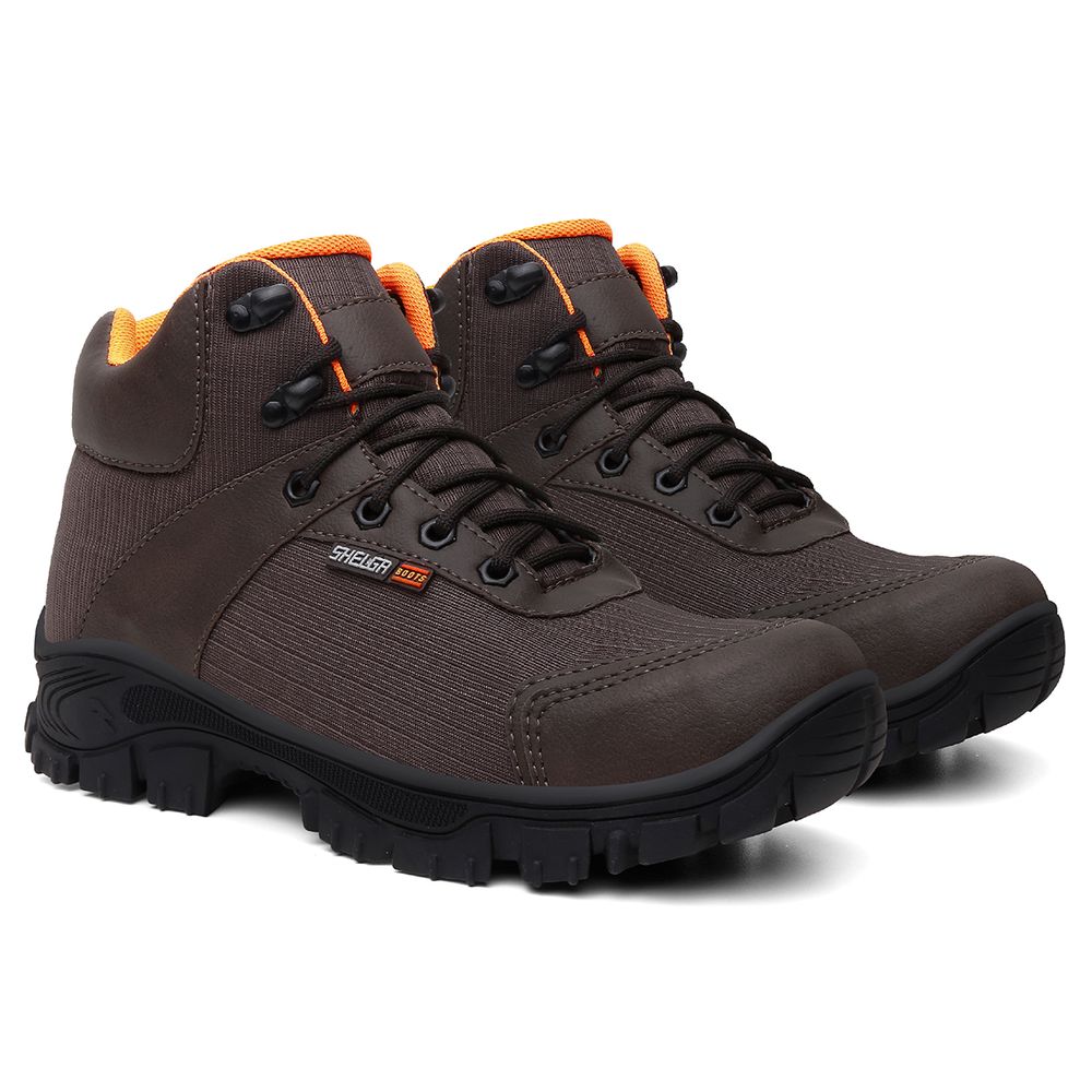 Bota Thor Cano Médio Biqueira PVC | Café - CA 52083