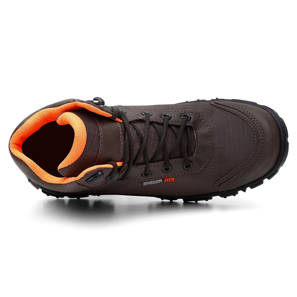 Bota Thor Cano Médio Biqueira PVC | Café - CA 52083