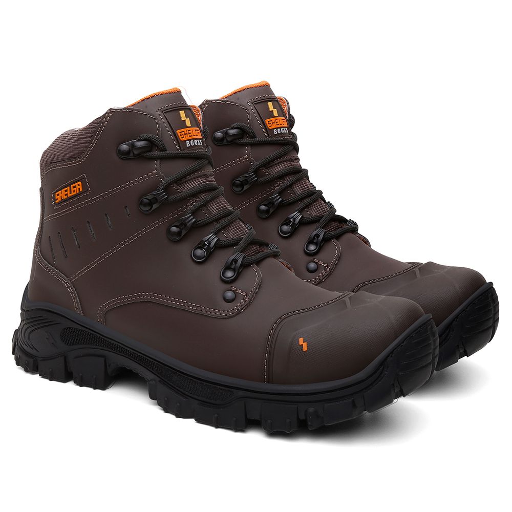 Bota Thor Couro Nobre Palmilha Conforto | Marrom - CA 52083