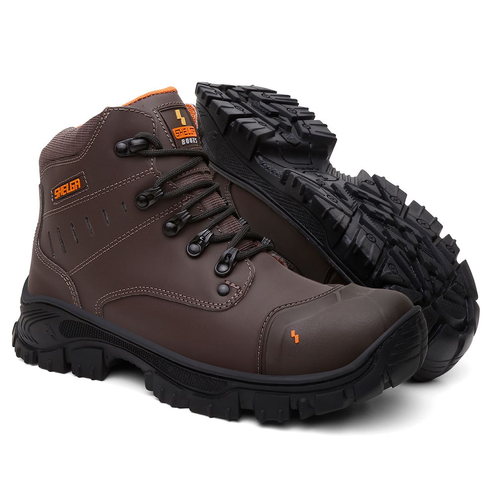 Bota Thor Couro Nobre Palmilha Conforto | Marrom - CA 52083