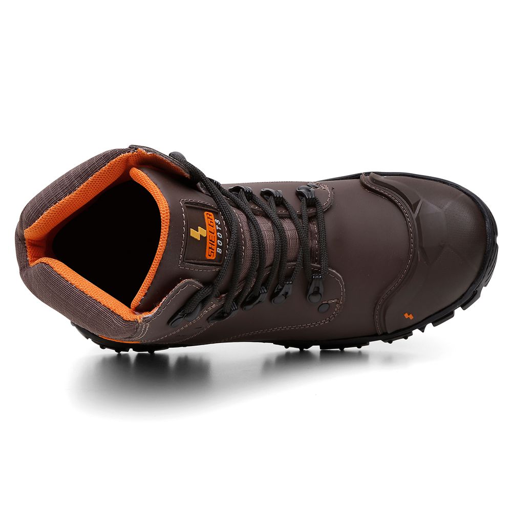 Bota Thor Couro Nobre Palmilha Conforto | Marrom - CA 52083