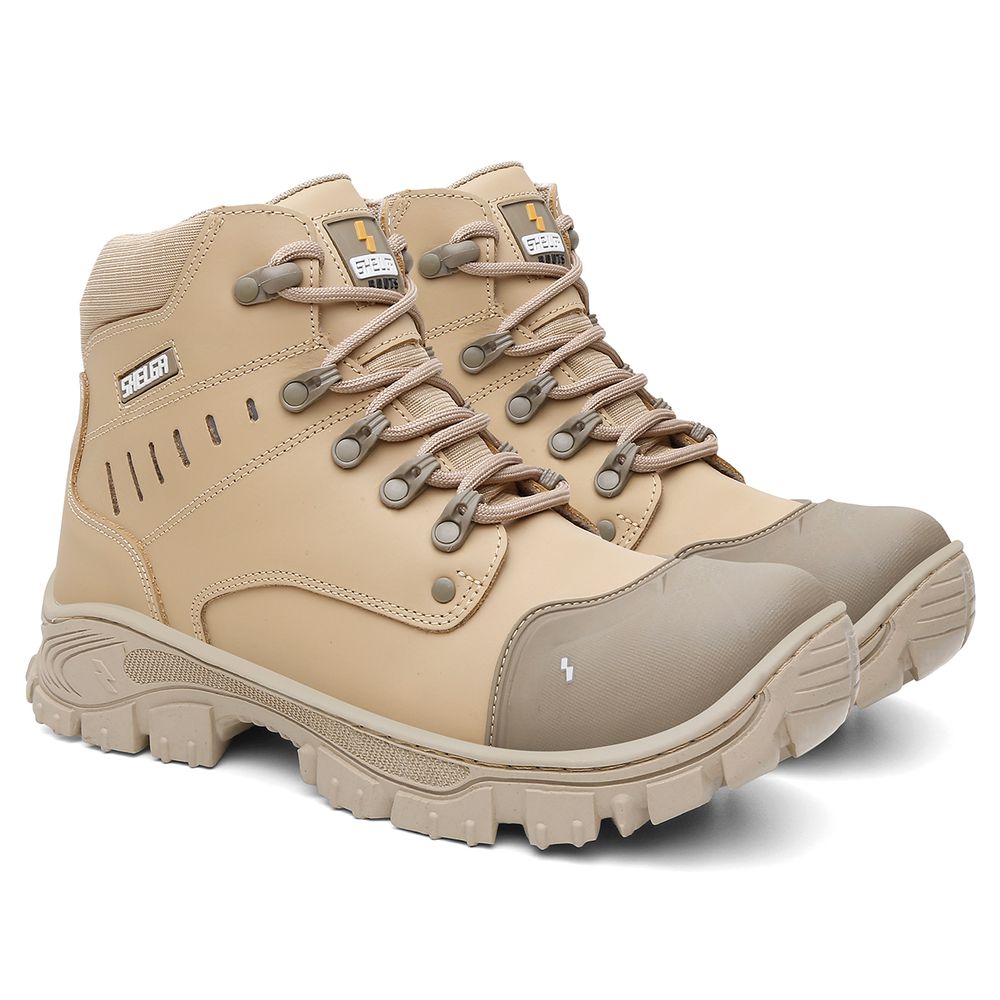 Bota Thor Couro Nobre Palmilha Conforto | Areia - CA 52083