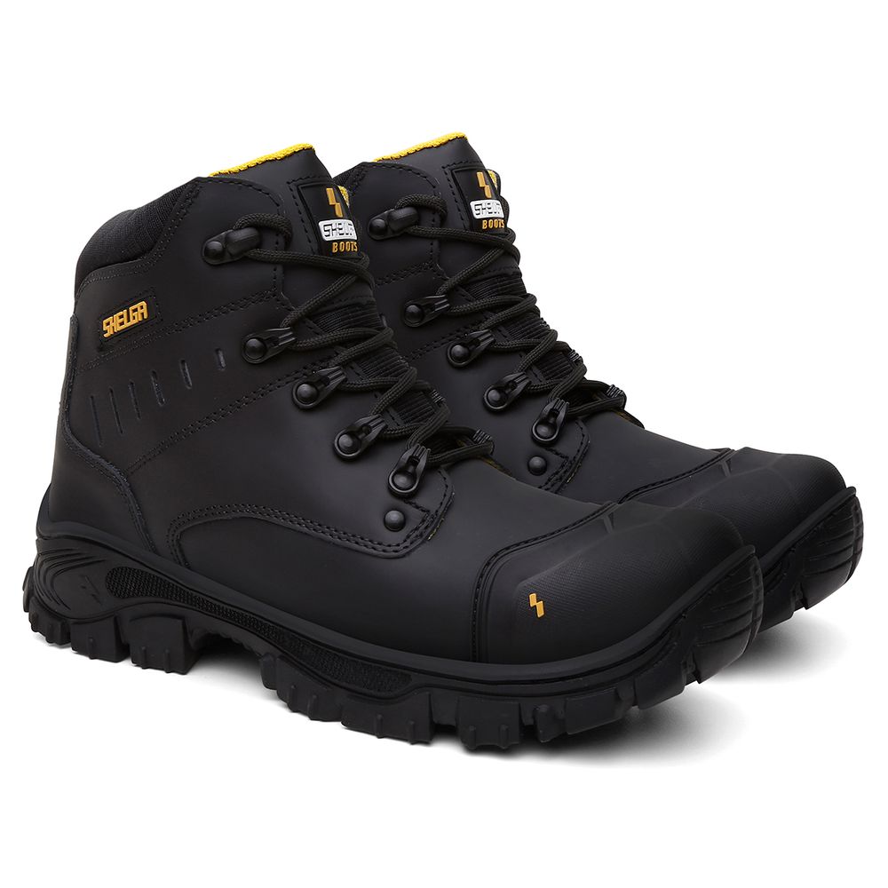 Bota Thor Couro Nobre Palmilha Conforto | Preto - CA 52083