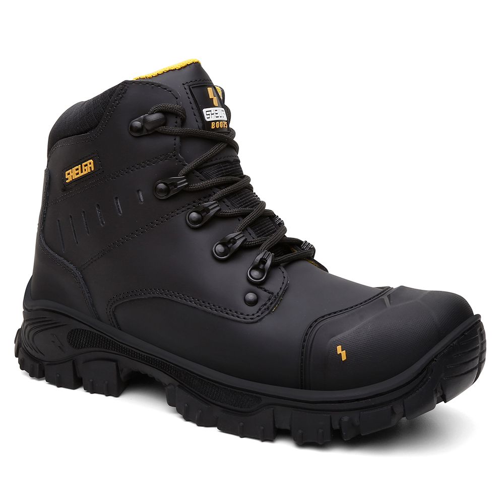 Bota Thor Couro Nobre Palmilha Conforto | Preto - CA 52083