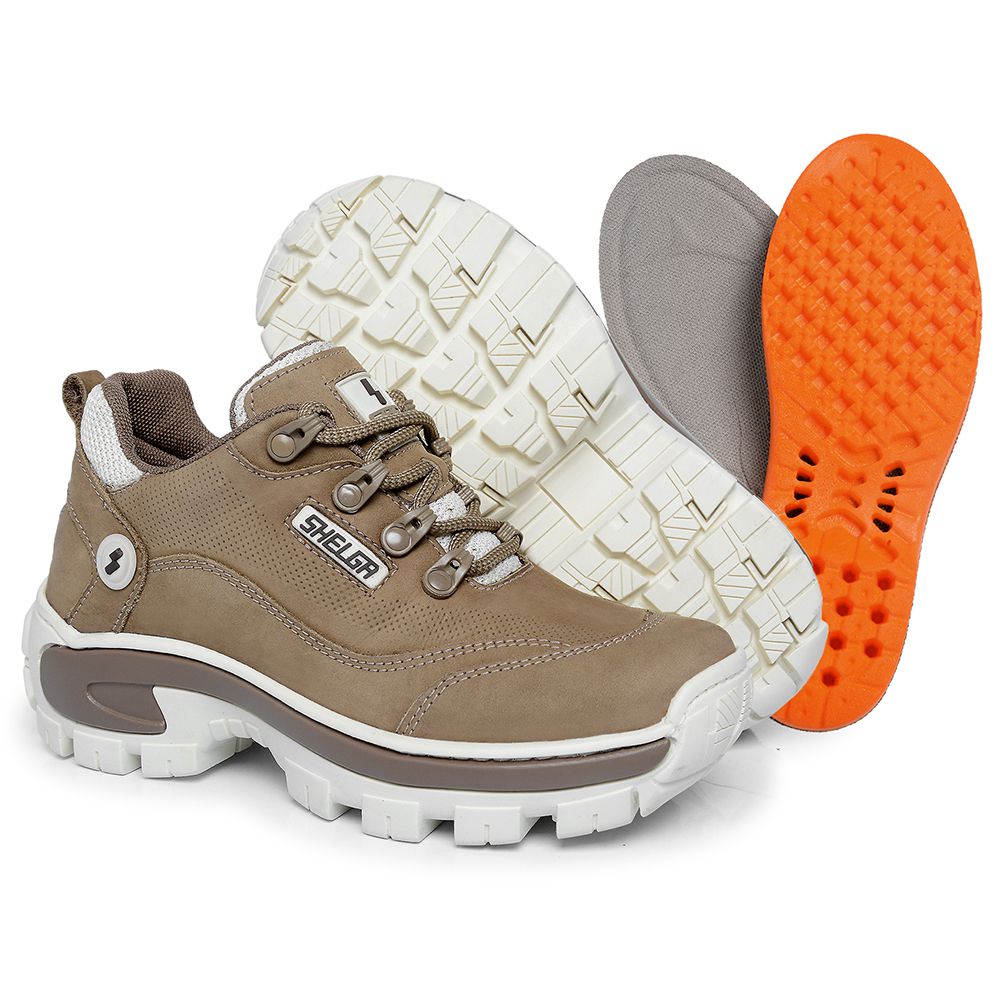Tênis Desert Feminino Cano Baixo Palmilha Conforto | Areia