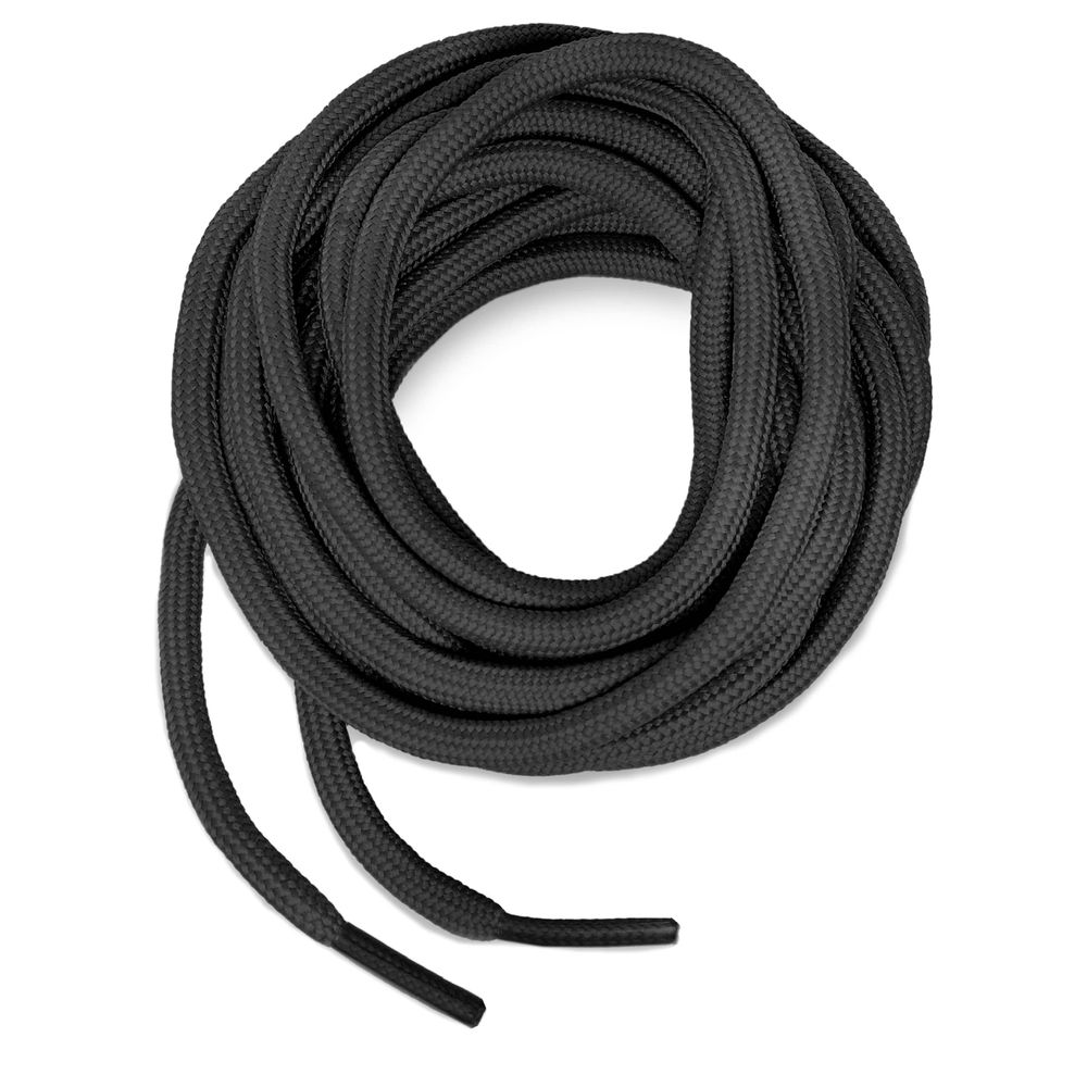 Cadarço Redondo 100% Poliéster Linha Trançada Preto 