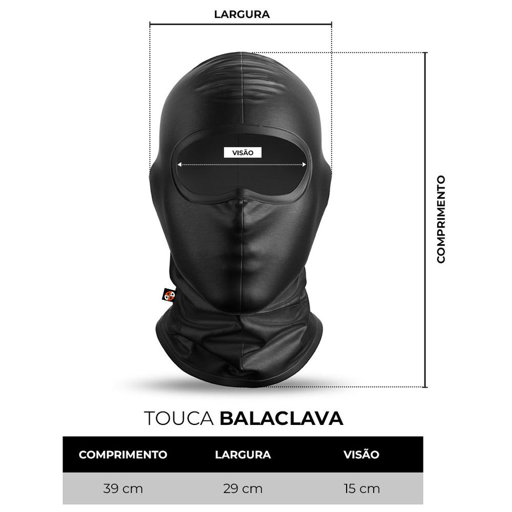 Balaclava Militar Esportiva Proteção UV Dry-Fit - Preto