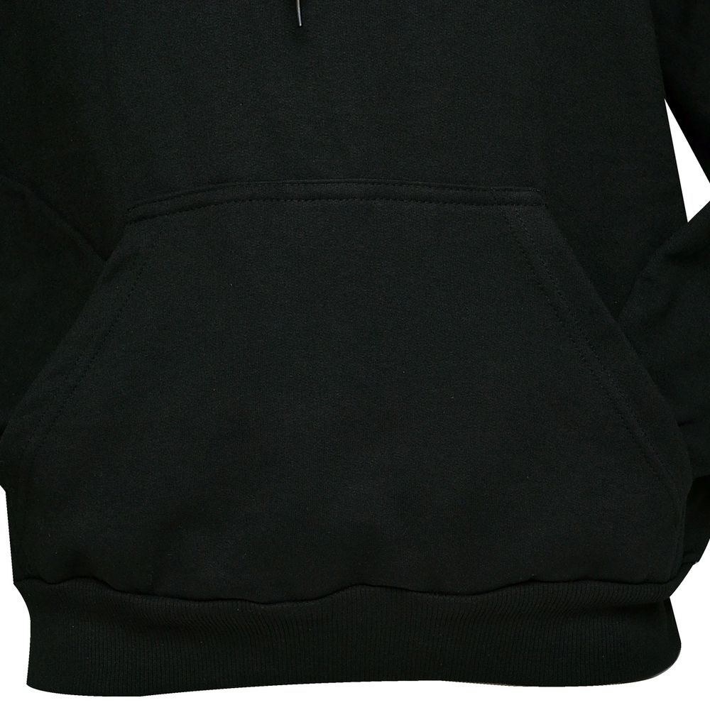 Blusa Moletom Canguru Masculina Lisa Preta