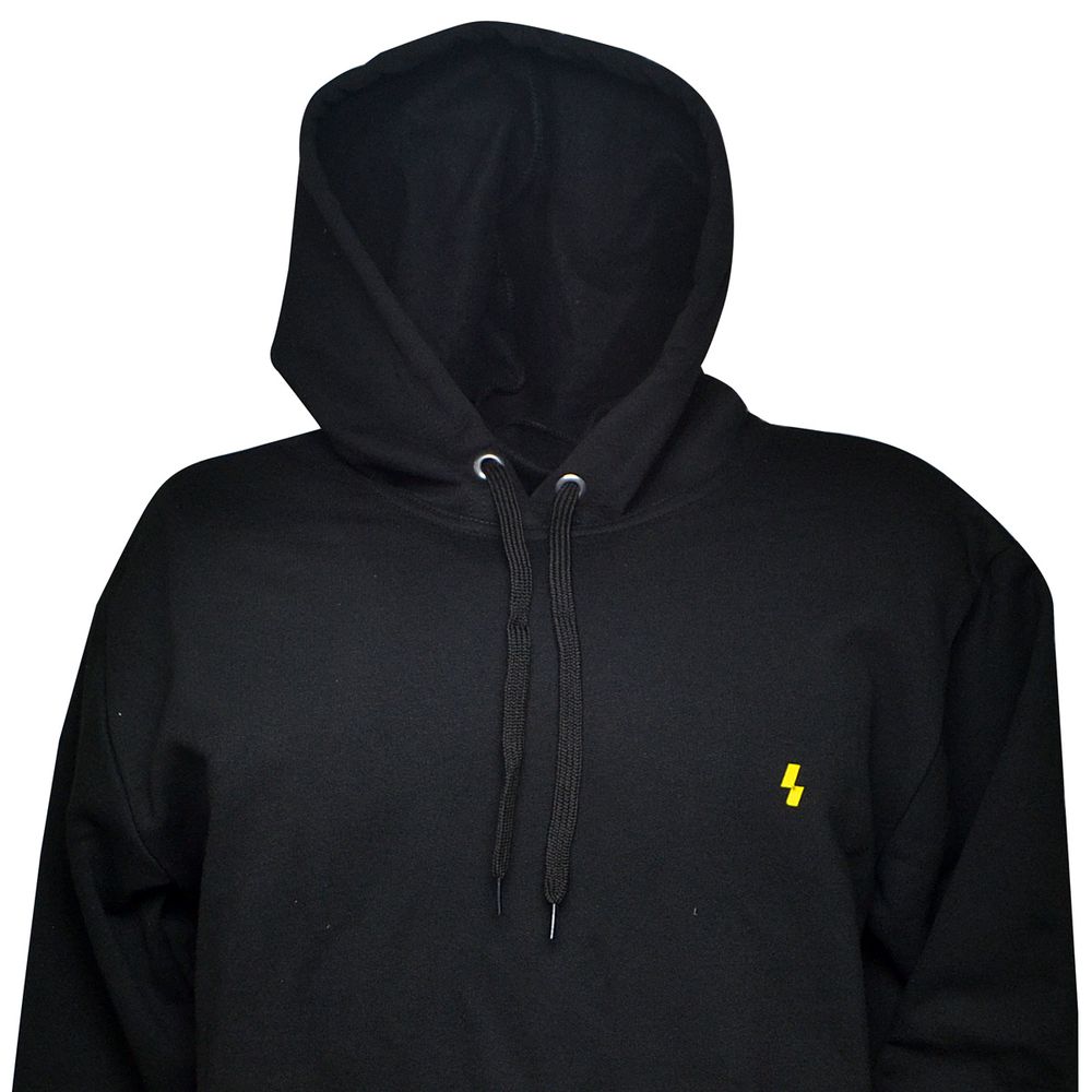 Blusa Moletom Canguru Masculina Lisa Preta