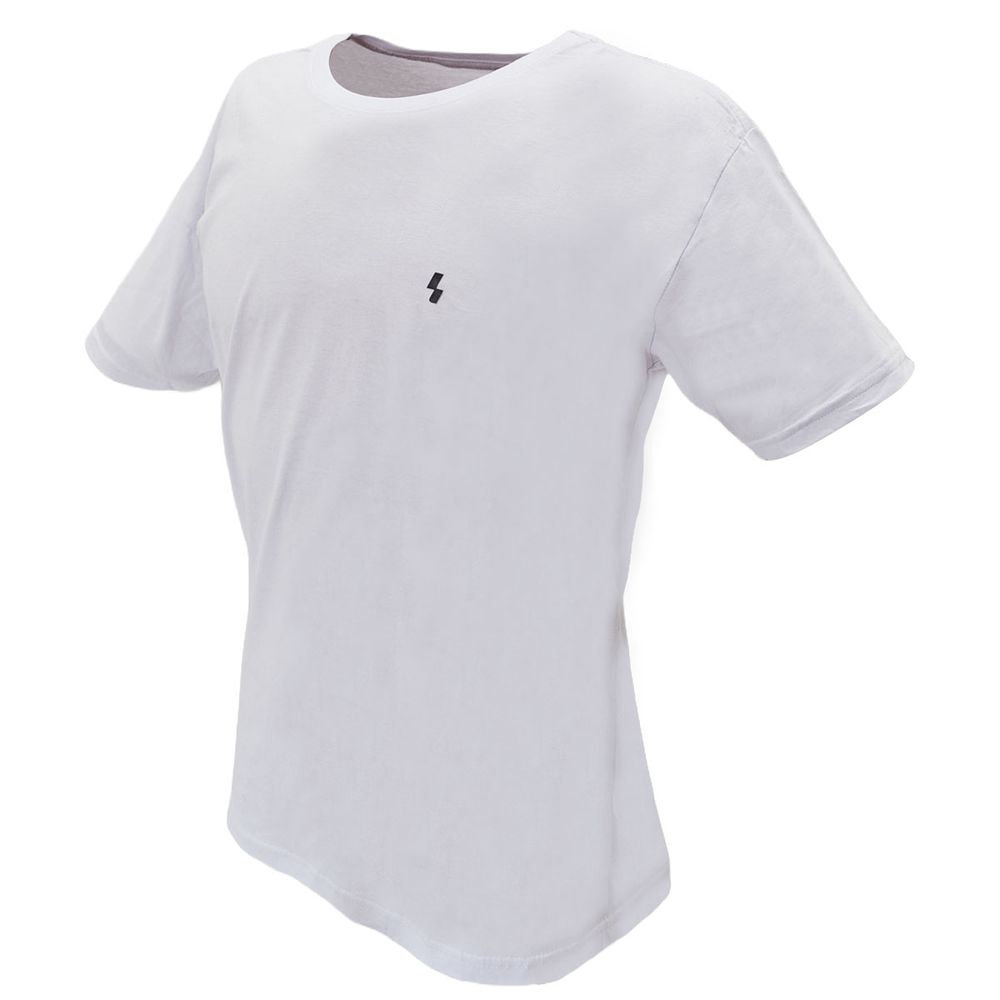 Kit 2 Camisetas Masculina Básica Lisa 100% Algodão Branca