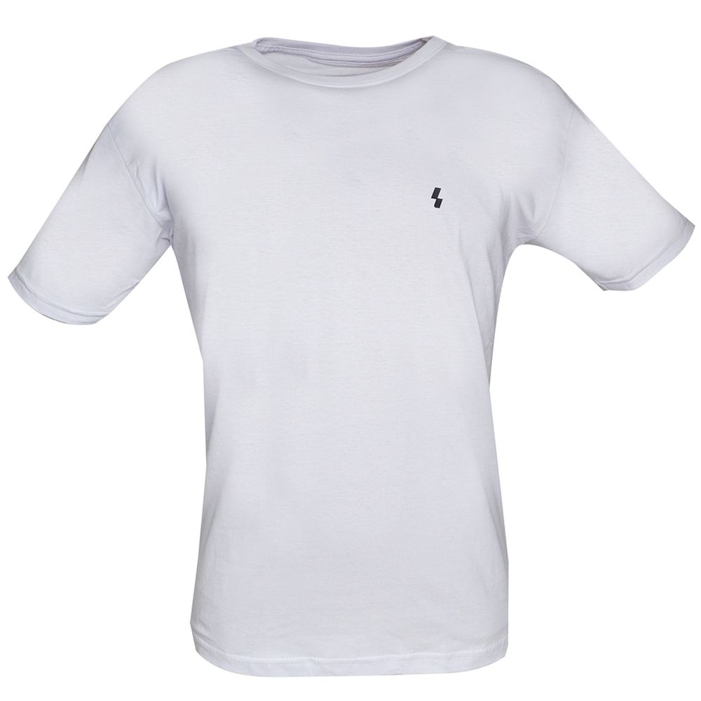 Kit 2 Camisetas Masculina Básica Lisa 100% Algodão Branca